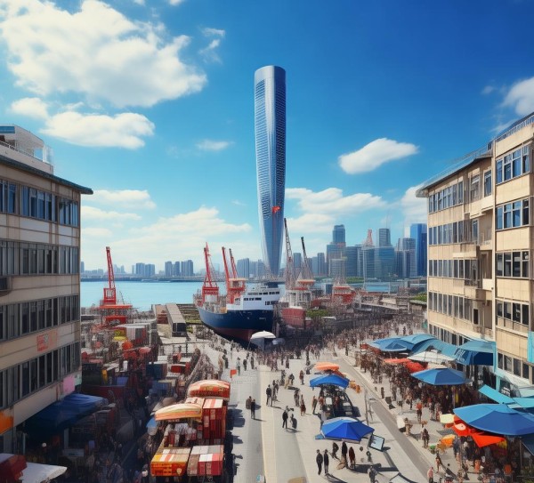 海港商贸城新闻报道视频，活力新地标 激活区域商贸新动能